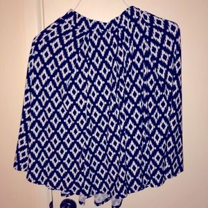 LuLaRoe Madison skirt Navy/White size S